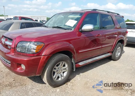 2007 Toyota Sequoia Limited V8 из США, поврежденный, VIN 5TDZT38A07S284895